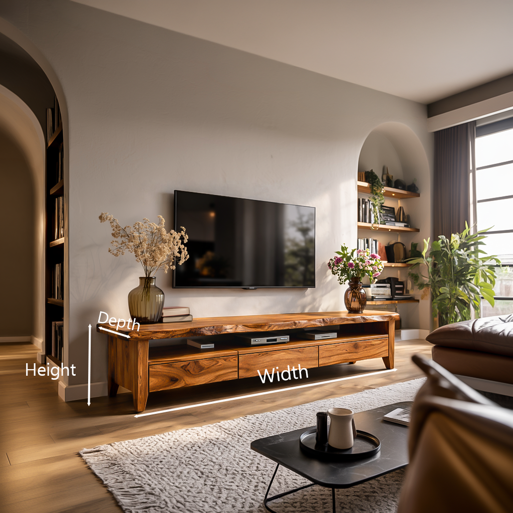 Mid Century Wooden TV Cabinet For Living Space RTTHTTTVC075