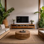 Mid Century Wooden TV Cabinet For Living Space RTTHTTTVC075