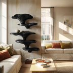 Mid Century Wooden Mushroom Shelf For Living Room Furniture Decor SILDTTRMR013