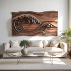 Ocean Wave Wall Sculpture For Bedroom SITHTTWA008