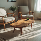 Handcrafted Irregular Wooden Table For Entryway Design SILDTTRCF094