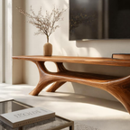 Modern Sculptural TV Cabinet For Living Room Accent RTTHTTTVC055