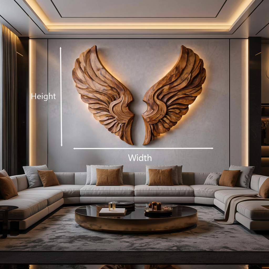 Handcrafted Wooden Wing Wall Art For Modern Interior Decor RTTHTTWA078