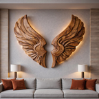 Handcrafted Wooden Wing Wall Art For Modern Interior Decor RTTHTTWA078