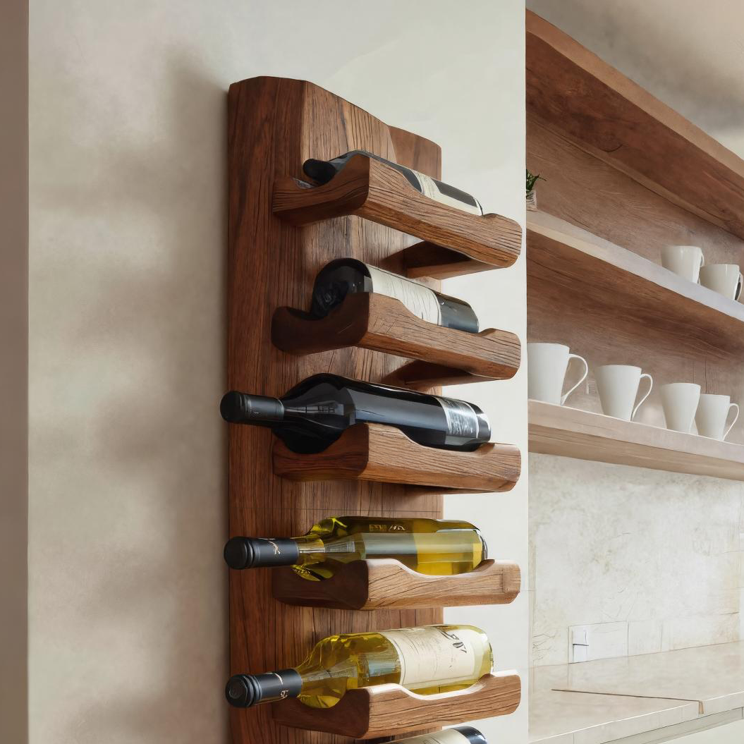 Modern Wall Wine Rack For Minimal Home Decor RTTHTTWH002