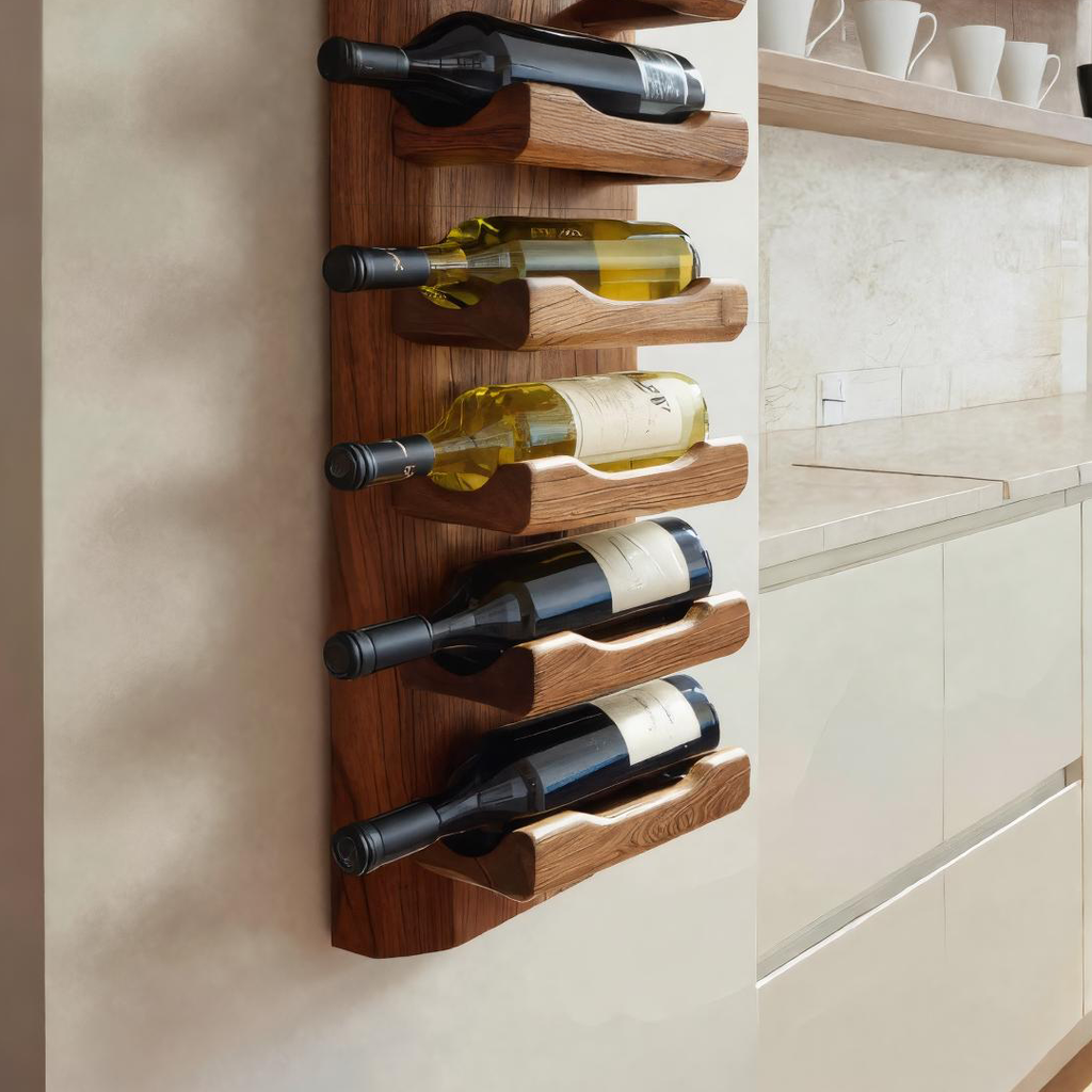 Modern Wall Wine Rack For Minimal Home Decor RTTHTTWH002