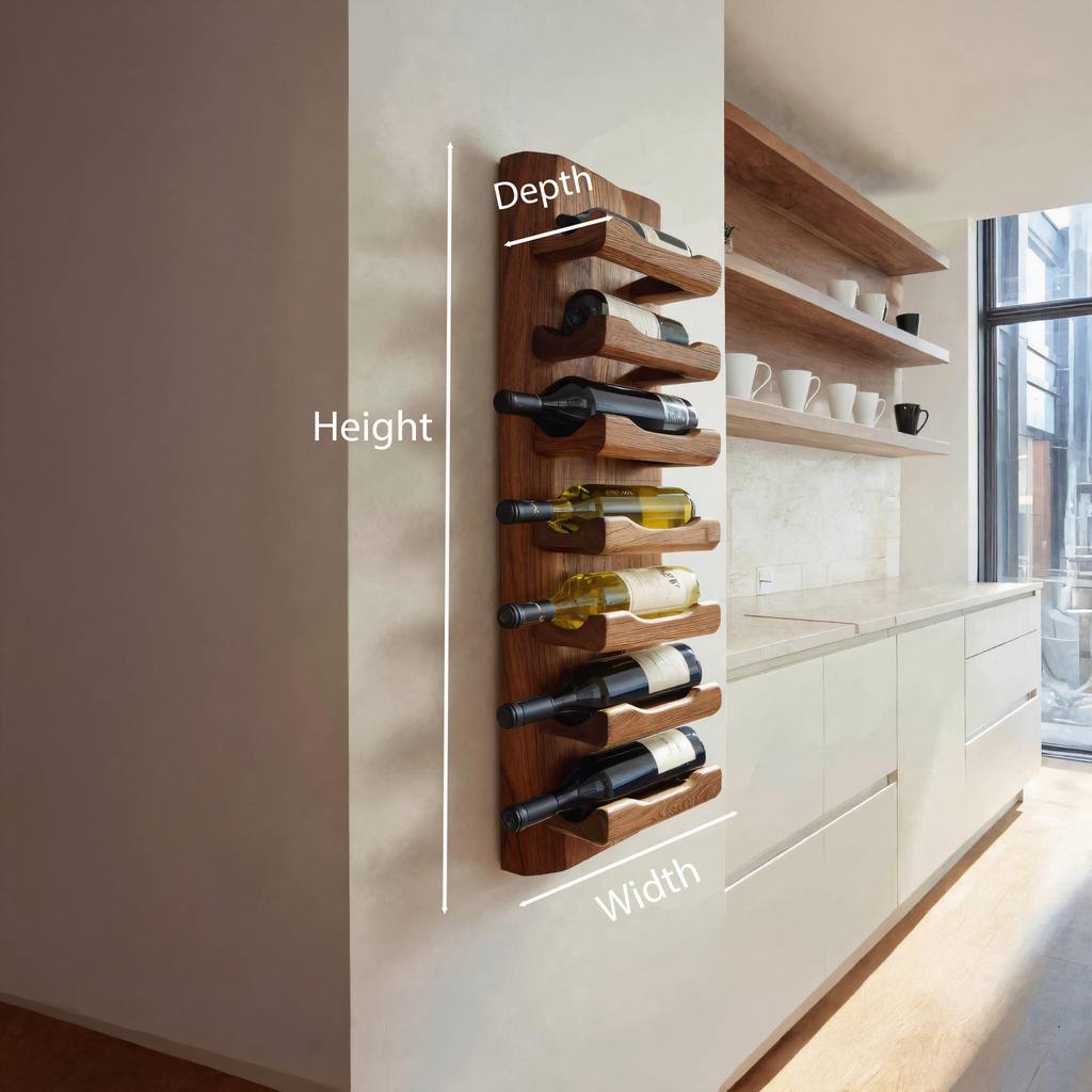 Modern Wall Wine Rack For Minimal Home Decor RTTHTTWH002