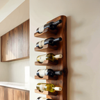 Vertical Wine Rack Wall Mounted For Dining Or Home Bar RTTHTTWH003