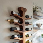 Modern Wall Mounted Wine Rack For Bar Storage Decor RTTHTTWH004