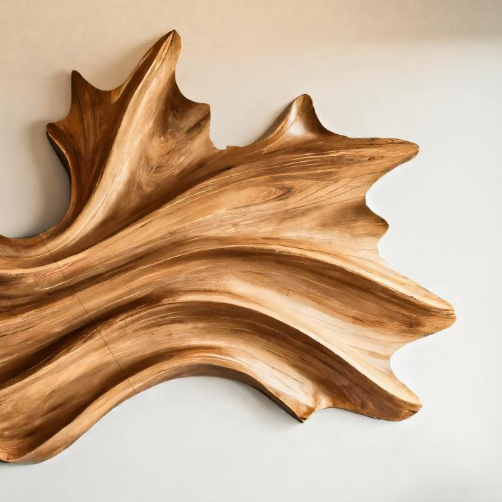 Organic Wall Art With Flowing Wave Design For Entryway RTTHTTWA041