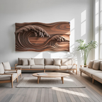 Ocean Wave Wall Sculpture For Bedroom SITHTTWA008