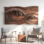 Ocean Wave Wall Sculpture For Bedroom SITHTTWA008