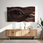 Ocean Wave Wall Sculpture For Bedroom SITHTTWA008